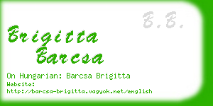 brigitta barcsa business card